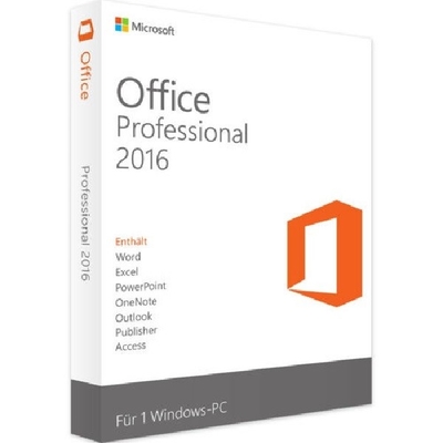 صندوق البيع بالتجزئة Microsoft Office Professional 2016