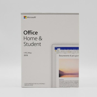 إصدار عالي السرعة 4.7 جيجا بايت DVD Media Microsoft Office 2019 Home And Student PKC Retail Box