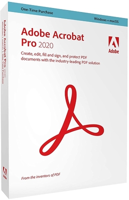 صندوق البيع بالتجزئة Adobe Acrobat Pro 2020